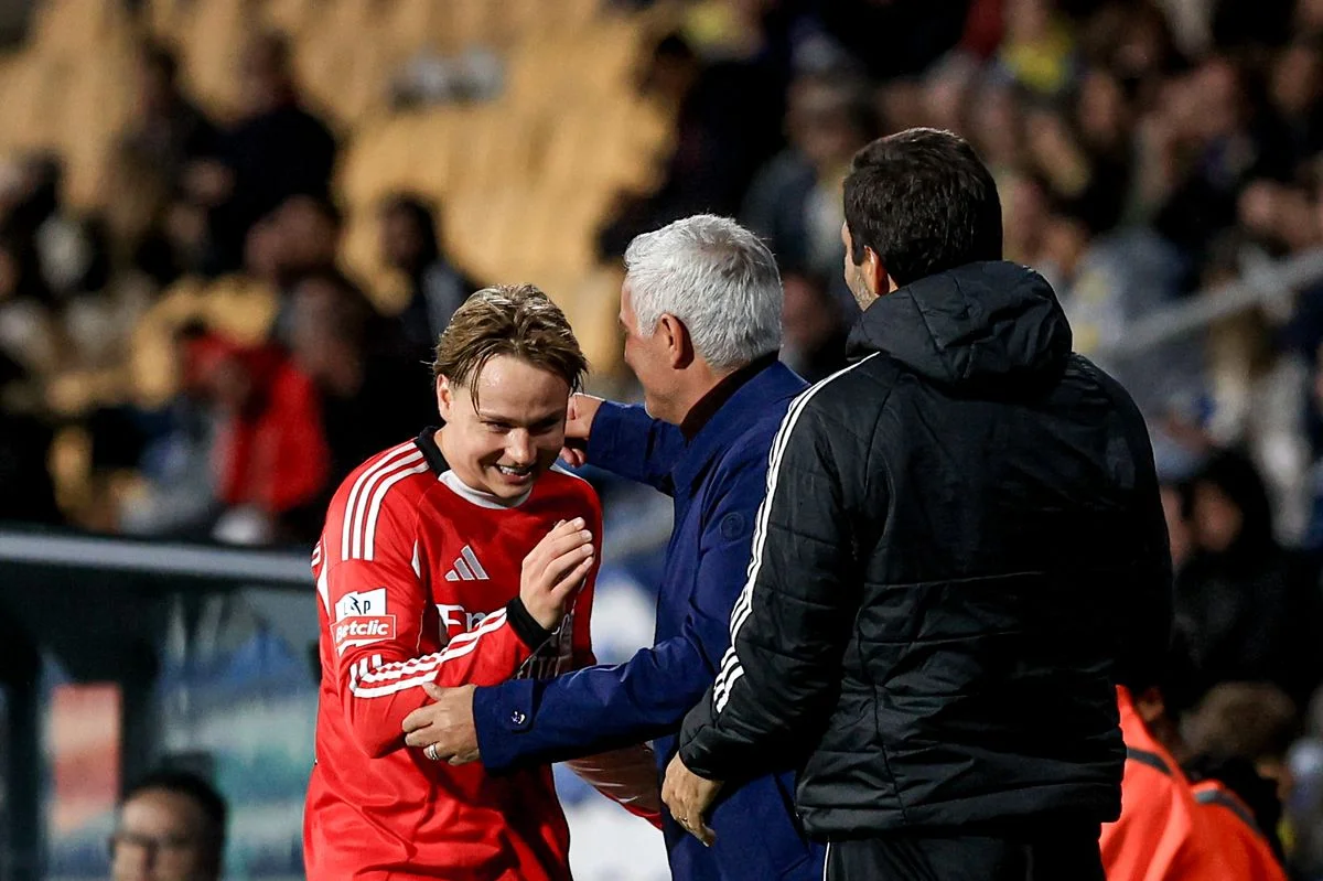 Andreas Schjelderup and Jose Mourinho