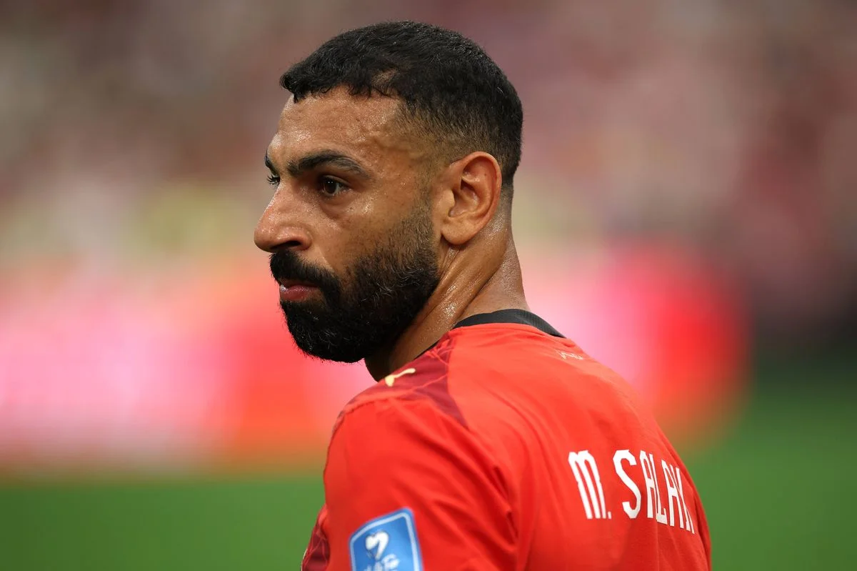 VANCOUVER, BRITISH COLUMBIA - JUNE 21: Mohamed Salah #10 of Egypt looks on during the FIFA World Cup 2026 Group G match between New Zealand and Egypt at BC Place Vancouver on June 21, 2026 in Vancouver, British Columbia. (Photo by Jared C. Tilton - FIFA/FIFA via Getty Images)